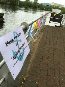 Paper boats on the Brayford.
